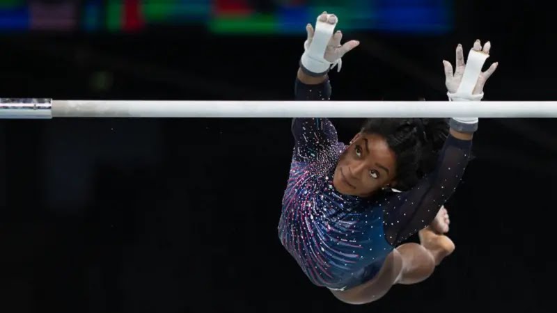 Simone Biles sparks the Olympic world with incredible skill on uneven bars ahead of Paris Olympics