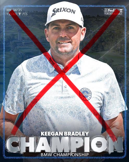 SHOCKER NEWS: Keegan Bradley Announces Resignation few hours after He was Suspended for Allegedly Cheating in BMW CHAMPIONSHIP. New Winner will be Announced Soon.