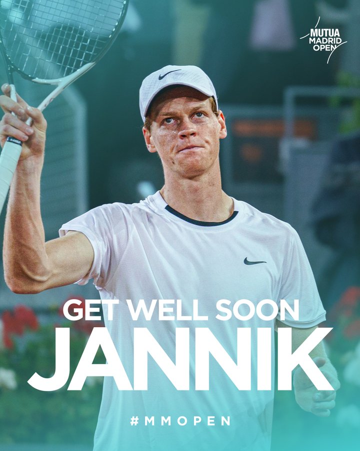 Jannik Sinner Withdraws From Italian Open With Hip Injury…Very Sad That I Didn’t Recover…