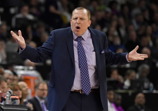 The Knicks fired head coach Tom Thibodeau