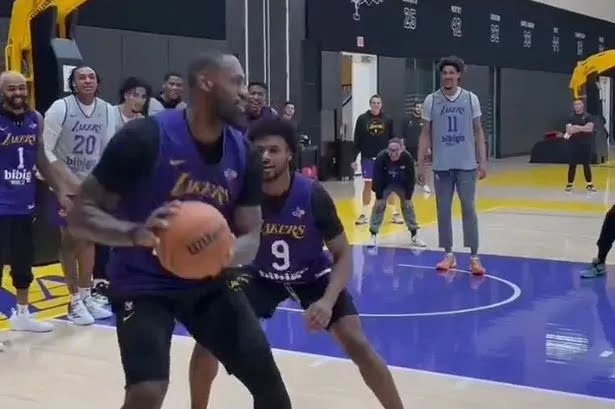 LeBron James and Bronny training clip shows true feelings in Los Angeles Lakers locker room