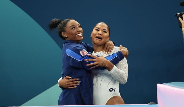 Simone Biles parties with Jordan Chiles as they sport cowboy hats after GOAT show-stopper in Texas