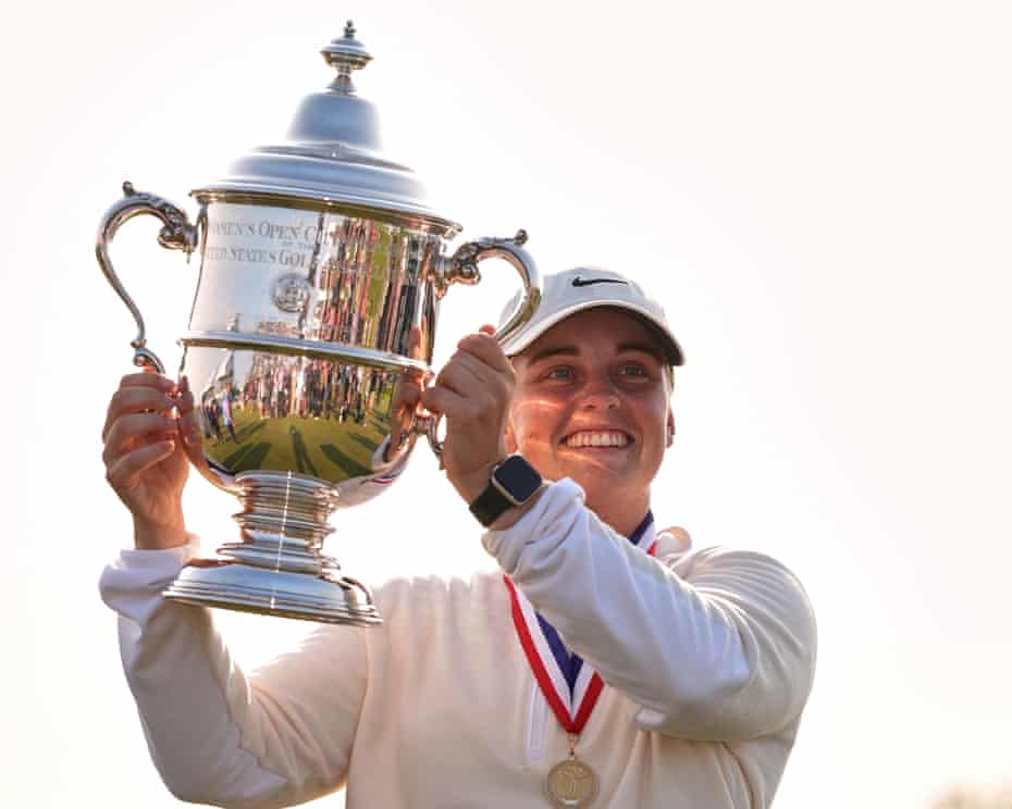 Sweden’s Maja Stark holds off Nelly Korda to win first major at US Women’s Open