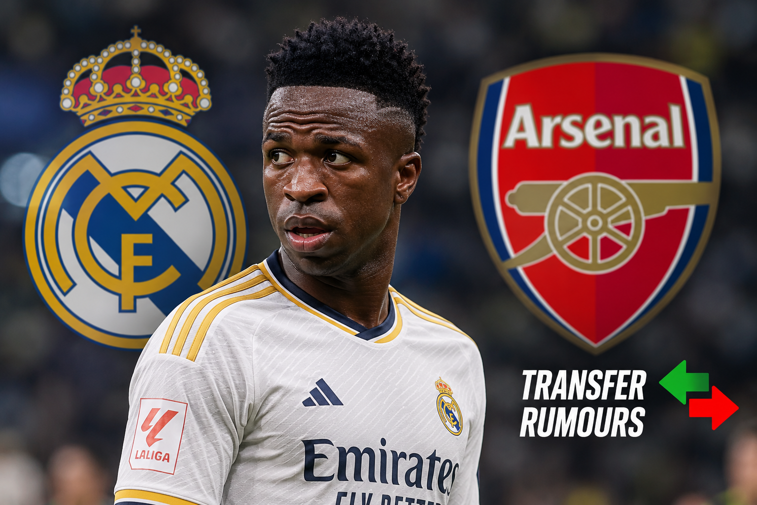 Real Madrid Offer Vinicius Junior New Contract Amid Arsenal Transfer Interest