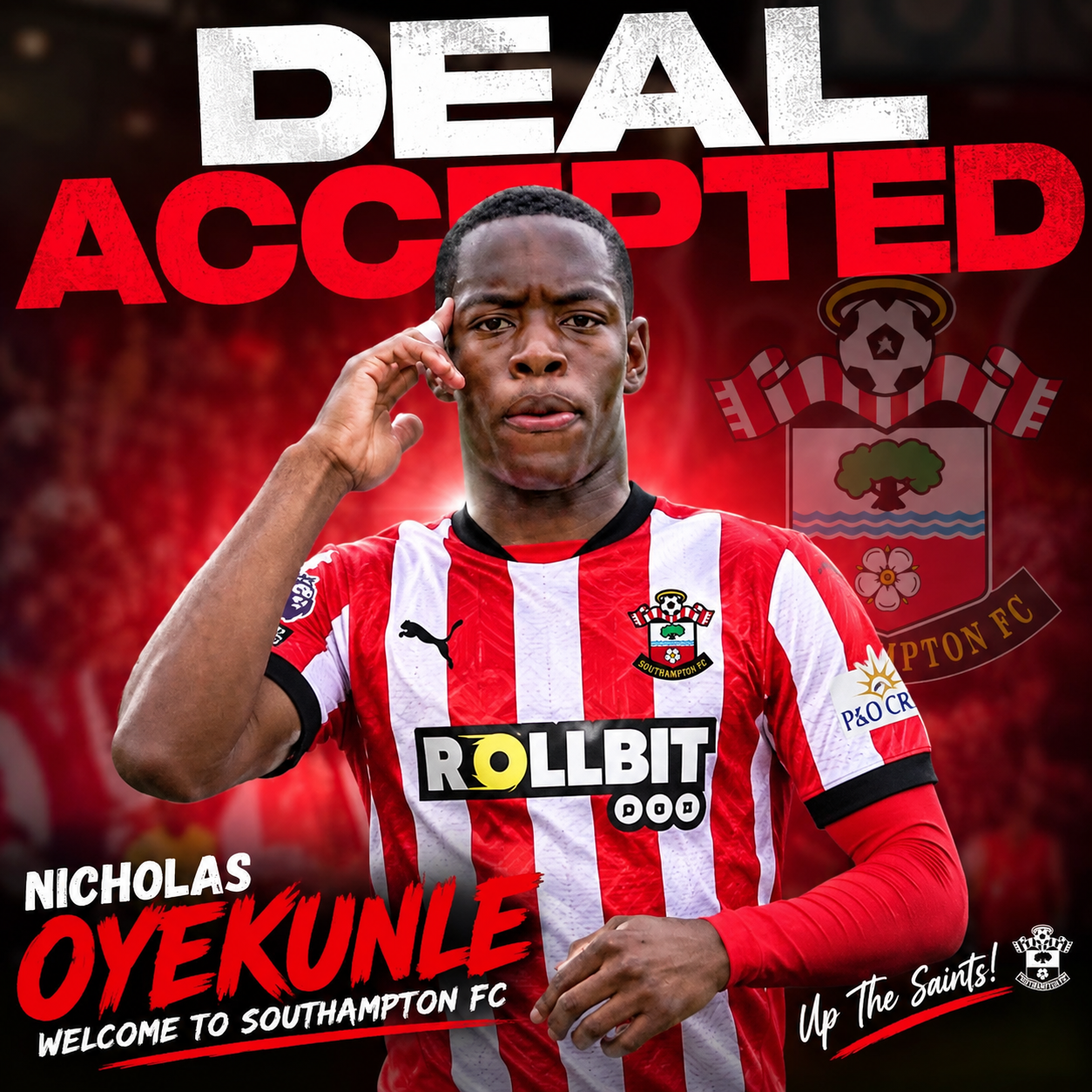 SHOCKING NEWS: Southampton Star Nicholas Oyekunle Has Just Signed a New Contract Following the